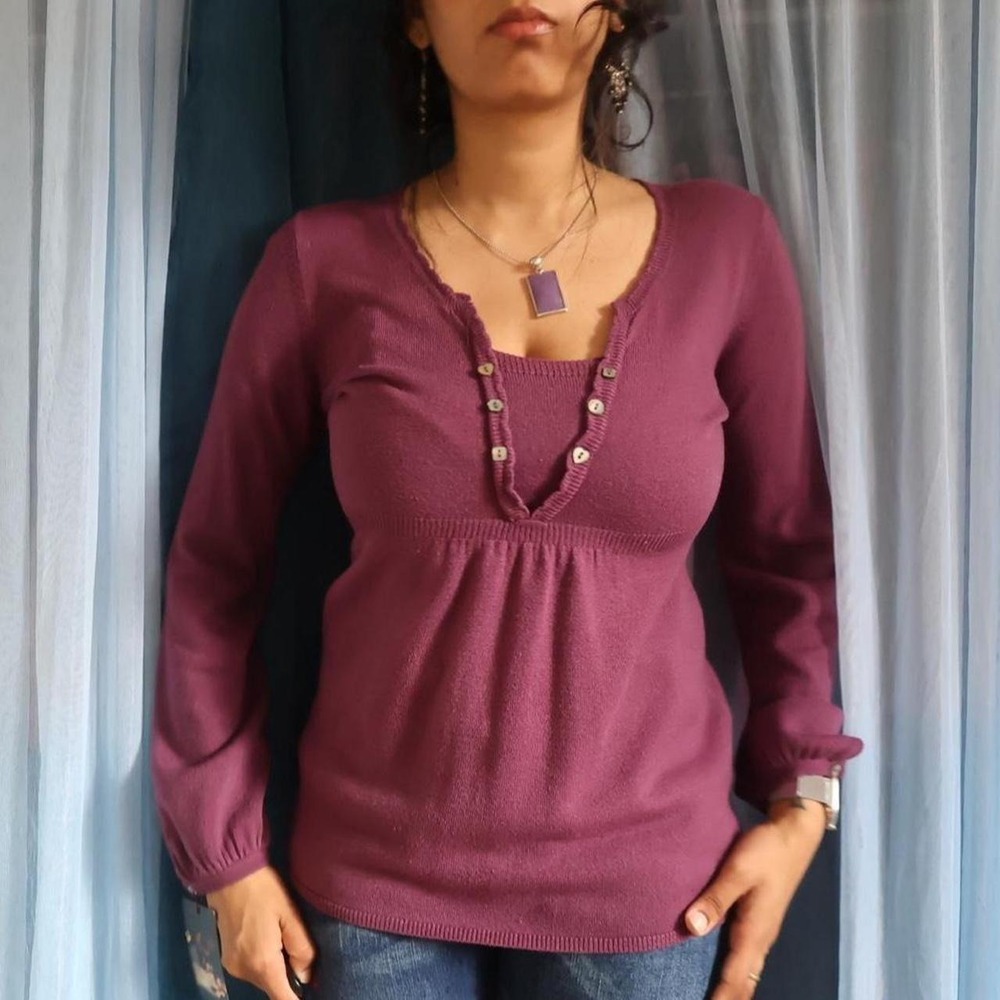 Adorable Knit Babydoll Top
